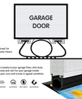 Diagram of Heavy-Duty Garage Door Bottom Seal Kit With Pre-Drilled Aluminum Track Retainer Base U-Shaped And O-Ring Weather Stripping