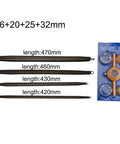 Fabulettas Six-Piece PPR Pipe Bender Spring And Manual Threader Tool Kit For Plastic Conduit with coils and sizes 420-470mm.