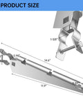 10 Pack Barbed Wire Arm For One And Three Eighths Inch Chain Link Fence Height Extender Galvanized Steel diagram
