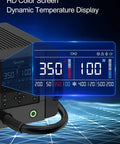 861 Pro Hot Air Rework Station With Intelligent Digital Display showing temperature settings, featuring HD screen and controls.