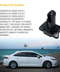 Mass Air Flow Sensor MAF For Toyota Vehicles and background with ocean view and white car