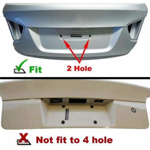Rear License Plate Frame Bracket Mount For BMW 1 Series 2 Series 3 Series 5 Series 6 Series X Series And Mini Cooper 2002 To 2019 Keeps Your Ride Secure with two-hole fitment, not for four-hole.