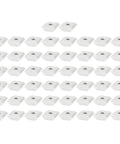 Get 50 Pcs T Nuts For Solar Panel Mounts That Fit Aluminum Rails Securely. 50 lightweight aluminum fasteners arranged neatly.