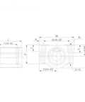 Technical drawing of Two Or Four Pack Linear Motion Ball Bearing CNC Slider Bushings For 16mm And 20mm Axis Guide, Dope DIY Machining Kit For Smooth Rail Movement, Built To Last For DIYers And Pros.