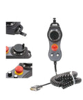 High Precision 100 Pulse 5V Pendant Handwheel With Emergency Stop For CNC Routers 6 Axis Control And Fine Manual Steering