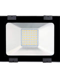 JUDYSSY 5 Pack 30W Led Floodlight Outdoor, 3000Lm bright LED security light with aluminum housing, top view.