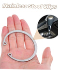 5 Piece Stainless Steel C Clip Retaining Ring Kit With Internal And External Circlips Snap Rings For Secure Attachment And Easy Installation