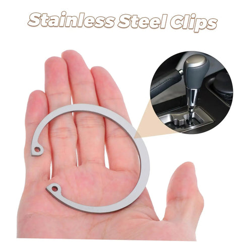 5 Piece Stainless Steel C Clip Retaining Ring Kit With Internal And External Circlips Snap Rings For Secure Attachment And Easy Installation