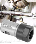 Collet Chuck For Deep Hole Processing With Motor Shaft Spindle Adapter 8mm (0.31 in) Extended Handle Precision Ground in use