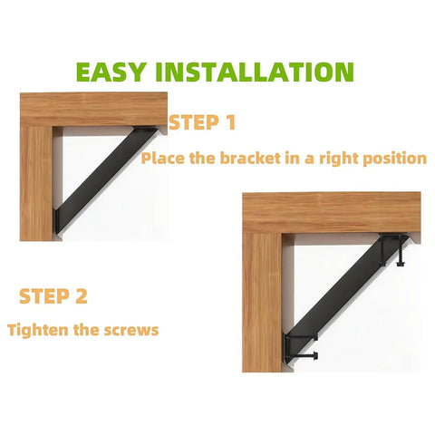 Heavy Duty 45 Degree Angle Support Bracket Inside Mount For Wooden Structures And Pergola Kits Gazebos Tree Houses Cabins And Patios Rock Solid Post To Frame Connector No Wobble 2 Pack