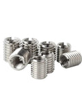 Real Talk Self Tapping Threaded Inserts Kit M2 M2.5 M3 M4 M5 M6 M8 M10 M12 Stainless Steel for Strengthening Threads in Plastic Aluminum and Copper The Go To Fix for Quick DIY Repairs, stainless steel inserts shown