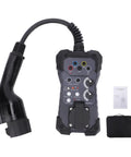 Pro Level EVSE Diagnostic Adapter For Hassle Free Charging Station Simulations universal 4mm socket plug with control panel and connector.