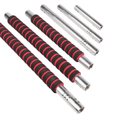 Beefed Up Barbell Connector And Dumbbell Connecting Rod For Home Gym Use Steel Tube Construction with slip resistant feature
