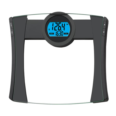 Digital Bathroom Scale With BMI Tracking And Calorie Intake, 440 Pound Capacity, 0.1 Pound Increments, Four User Memory