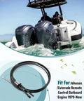 Heavy Duty 12Ft Boat Throttle And Shift Remote Control Cable For Outboard Motors 1979 To Present with water splash view