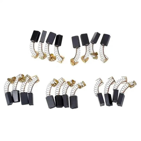 Hella Compatible Carbon Replacement Brushes For Electric Grinders And Rotary Power Tools Offering Precise 12X9X6MM Fitment To Keep Your Motor Running Smooth And Extend Heavy Duty Lifespan Today. Set of 4 brushes with springs, black carbon, 12x9x6mm.