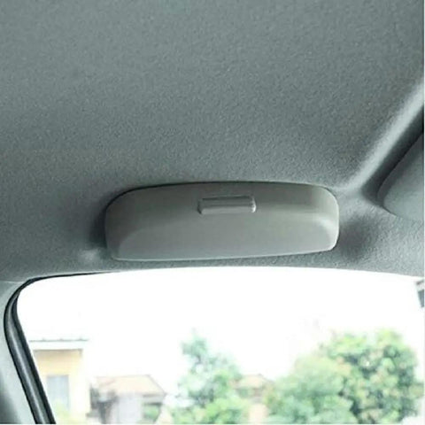 Gray car sunglasses case with velvet lining fits Chery Tiggo Fulwin A1 A3 QQ E3 E5 G5 V7 Emgrand EC7 EC7 RV EC8 SUVs