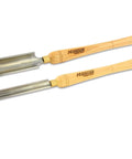 Heavy Duty High Speed Steel Spindle Roughing Gouge Set, 1 and 2 inch HSS tools with beech handles for woodturning.