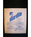 Front view of white 25 lb bag of Silver Shine tarnish remover and presoak for silver with blue logo.
