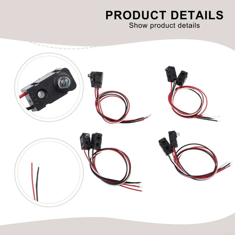 Four Pair Pro Grade Through Beam Photoelectric Switch Sensor With Infrared Beam Break Detection, 2 To 30 Cm Sensing Range, DC 5V NPN Output, 2 Ms Response Time, Ideal For Industrial Automation And Security Systems front view