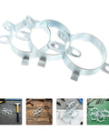 Sturdy Metal Capacitor Mounting Brackets Set Of 6 35mm Clips With 2 Fixing Holes Iron Capacitor Retention Clamp For Audio Gear Electronics Circuit Boards And Power Supply Repair, 35mm iron clips