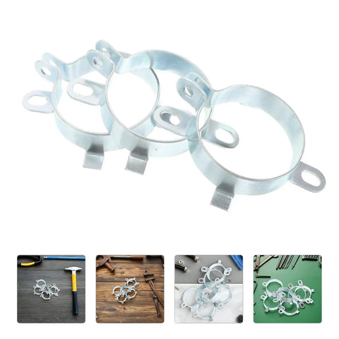 Sturdy Metal Capacitor Mounting Brackets Set Of 6 35mm Clips With 2 Fixing Holes Iron Capacitor Retention Clamp For Audio Gear Electronics Circuit Boards And Power Supply Repair, 35mm iron clips