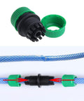 6 Pack Hose Connectors Quick Connect Kit For 1/2 To 1/2 And 1/2 To 3/4 Inch Couplings, irrigation fittings and garden drip tubing adapters