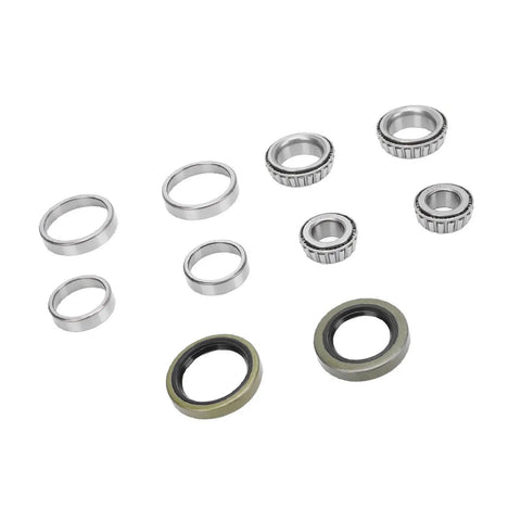 Beefed Up Complete Trailer Wheel Hub Bearings Kit For One And One Sixteenth Inch Boat Trailer Axles With Seals displayed