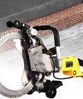Super Heavy Duty 8000W Electric Concrete Circular Saw Built For Toughest Masonry Projects With 290mm Deep Groove Cuts, close-up view.