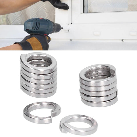 Must-Have 150Pcs A2 Marine Grade Stainless Steel Spring Lock Washers Set Split Square Section Assortment Kit For Automotive And DIY Projects Durable Fastener Hardware M4 Compatible, M3-M12 washers
