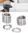 Heavy Duty Spring Split Lock Washer Set 150 Pcs DIN 7980 M6 for DIY, A2-70 stainless steel washers shown with drill use
