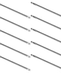 Rock Solid 10 Piece Electric Screwdriver Bit Set Made From Tough S2 Alloy Steel With 5mm Hex Shafts And 150mm Length, showing ten steel bits.
