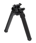 Rifle Bipod Gun Rest For Hunting And Target Shooting, MLOK Compatible, Ultralight Mil Spec Aluminum, Durable Polymer Feet, Black