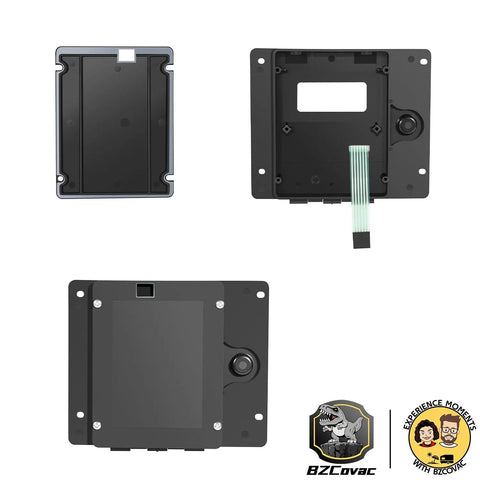 Dead Simple Swap Hella Durable Touch Pad LCD Housing Assembly For Manitowoc Ice Machine Control Panel Replacement No Display Needed, shown from three angles.