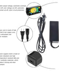12V 5A AC DC Telescope Power Adapter For Meade Telescopes 7 to 12 Inch All In One Charger LX90 LX200 LX80 LX850 with Overheat Protection showing design and features