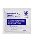 Thermometer probe cleaning wipe packet; 70% alcohol, Diamond Wipes, 1 wipe