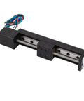 Precision Mini Linear Rail Slide Actuator With A Solid 28Mm Stepper Motor And Sweet 100Mm Travel For Cnc Stage Assemblies viewed from the side.