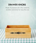 Antique Bronze Cabinet Pulls 6.88 Inch Zinc Alloy Wardrobe Drawer Handles Vintage Carved Hardware on wooden drawer.