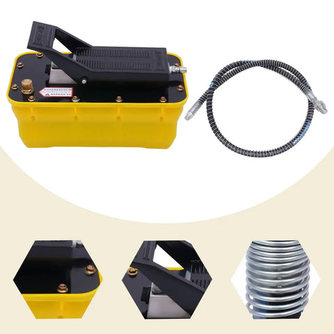 Heavy Duty Hydraulic Foot Pump With Pedal Control And 70 MPa Pressure For Ram Cylinders And Garage Builds Built Like A Tank For The Daily Grind Gets Results Fast
