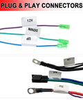 Marine Tilt Trim Wiring Harness Kit With Relay Reset Circuit Breaker labeled plug and play connectors