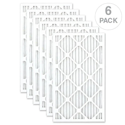 MERV 13 Pleated Air Filter 14x24x1 For Home HVAC Systems, Keeps Your Indoor Air Fresh, Heavy Duty Contaminant Blocking, Easy Fit, Made In The USA, Box Of 6 For Hassle-Free Replacements