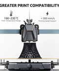 3D printer demonstrating Silk PLA Filament 1.75mm Black Metallic Gloss for 3D Printing on a 1kg Spool in use