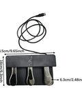 Top view of Three-Foot Pedal Unit For Digital Pianos And Keyboards With Universal 5-Pin Round Interface, Compact 9.65 By 6.3 By 2.48 Inch.