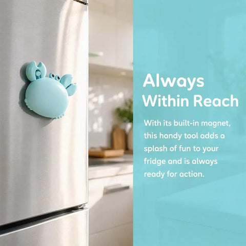 Dope 4 In 1 Magnetic Fridge Mount Multi Tool With Bottle Opener, on a fridge in a kitchen setting