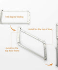 180 Degree Bifold Barn Door Hardware Kit Hidden For Right Open Folding Closet Doors Doorframe Mount Inconspicuous Sliding Bracket