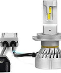Xtreme Series H4 LED Bulb Kit Two Pack For Headlights, showcasing ultra bright bulb with durable black finish and connector.