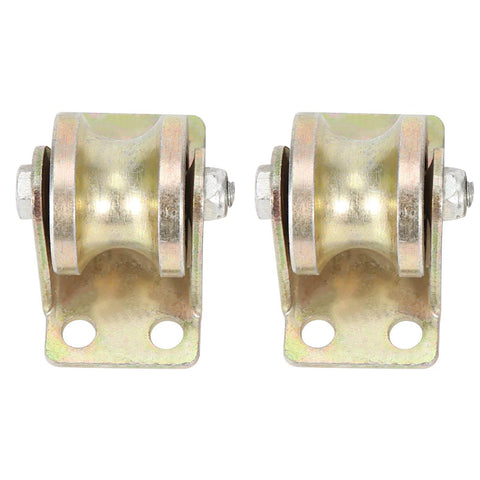 Two Pack 32mm Sliding Gate Roller, U Type Groove Wheel Track Rail, Beefy Steel Heavy Duty Roller With Wide Temperature Range