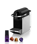 Pixie Aluminum Espresso Machine For Capsule Coffee Lovers, Compact DeLonghi Brewer With Espresso And Lungo Settings, capsules included
