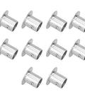 Stainless Steel Rod Flange Holder And Closet Rod Bracket With Thickened Flange For Bed Wardrobe And Desk Installations Screw Adjustment