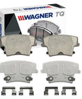 Rear TQ Disc Brake Pad Set For Chrysler 300 2005 Through 2018 with package and hardware visible